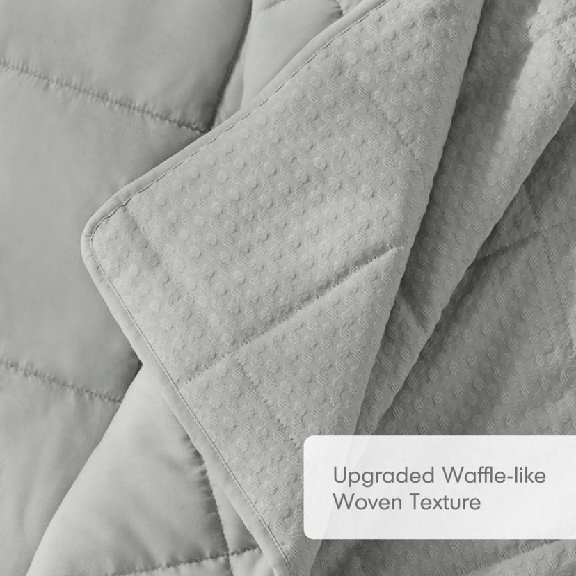 Mina Waffle Weave Textured Quilt Set