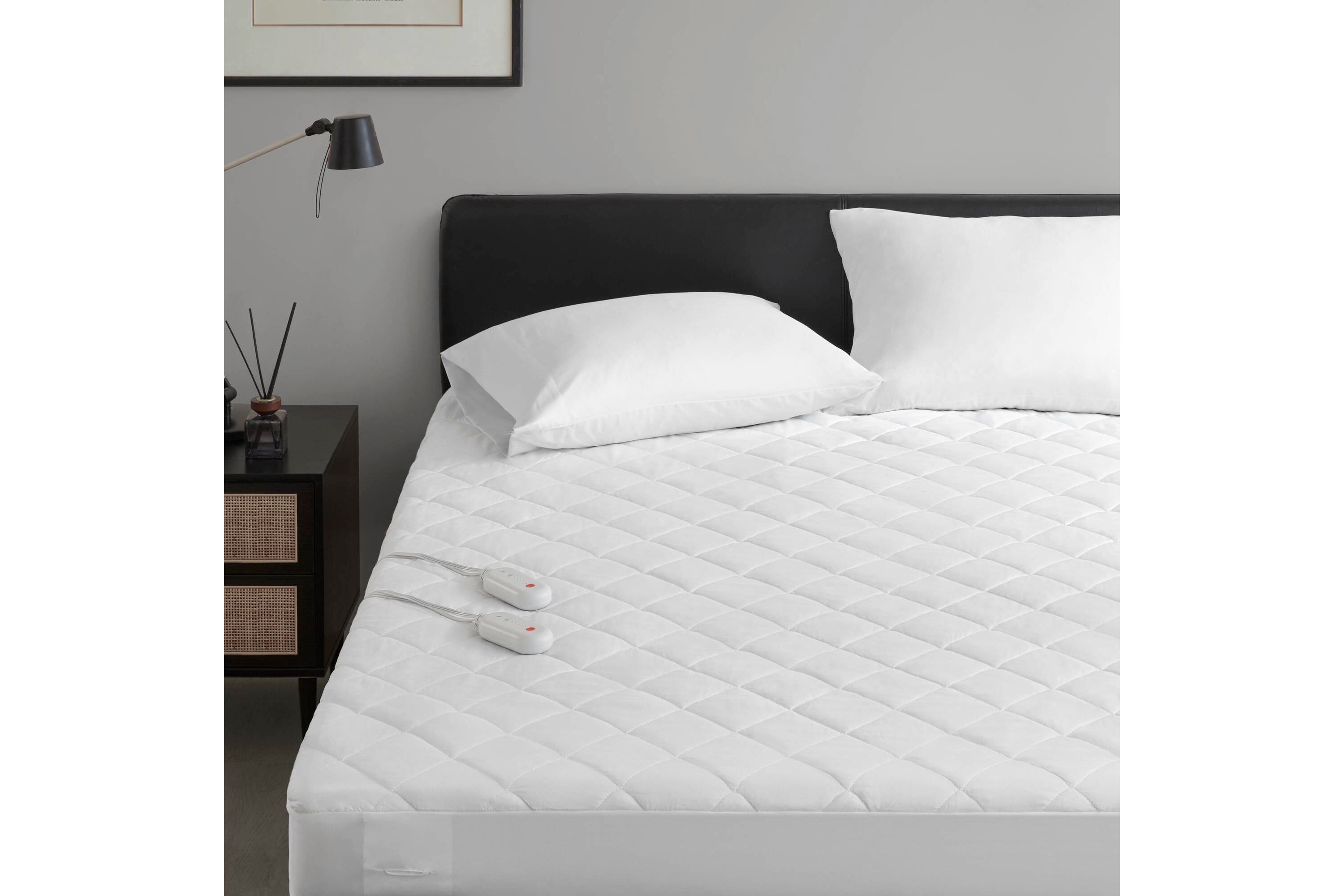 Embossed Microfiber Heated Mattress Pad