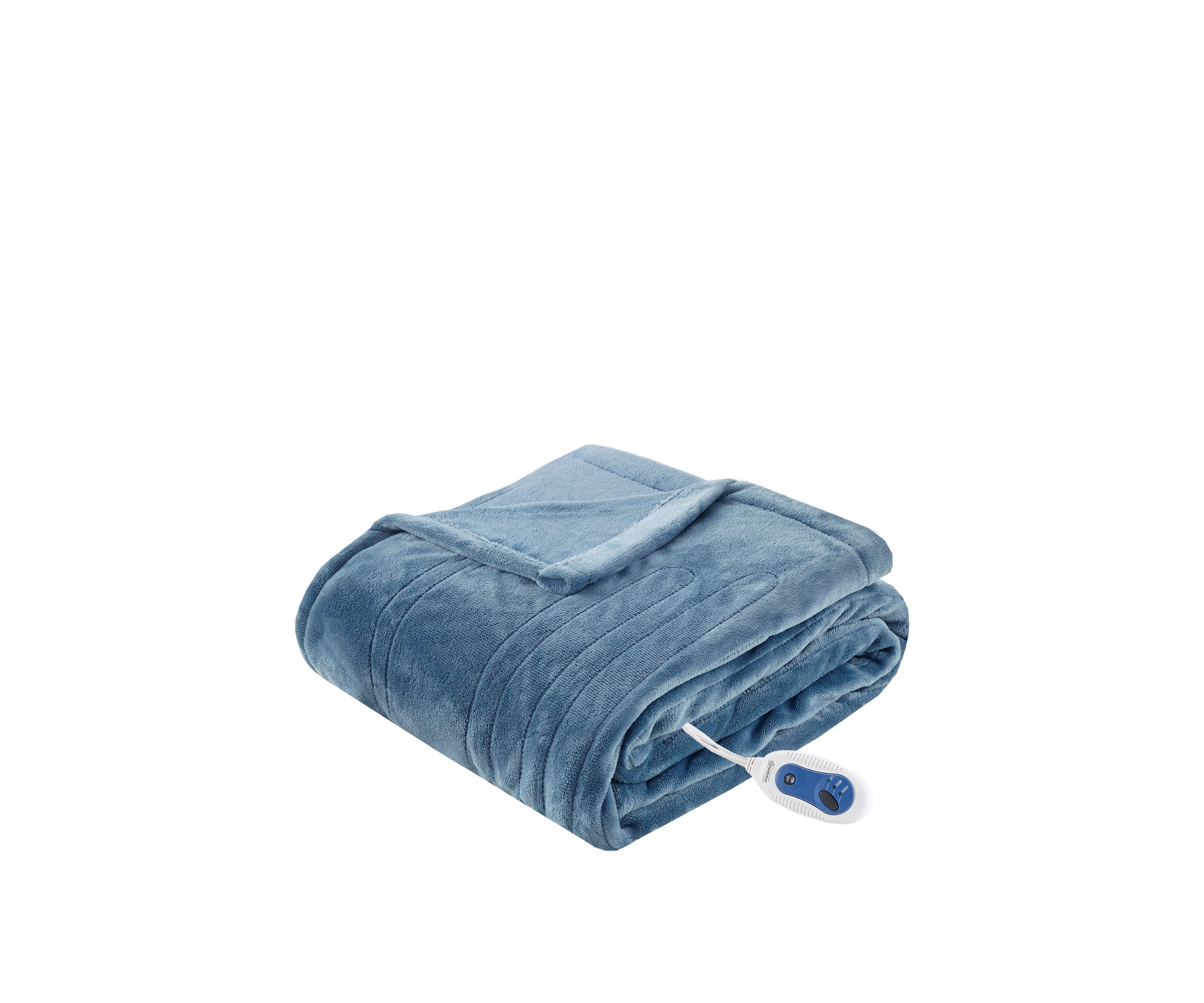 Heated Plush Throw Blanket