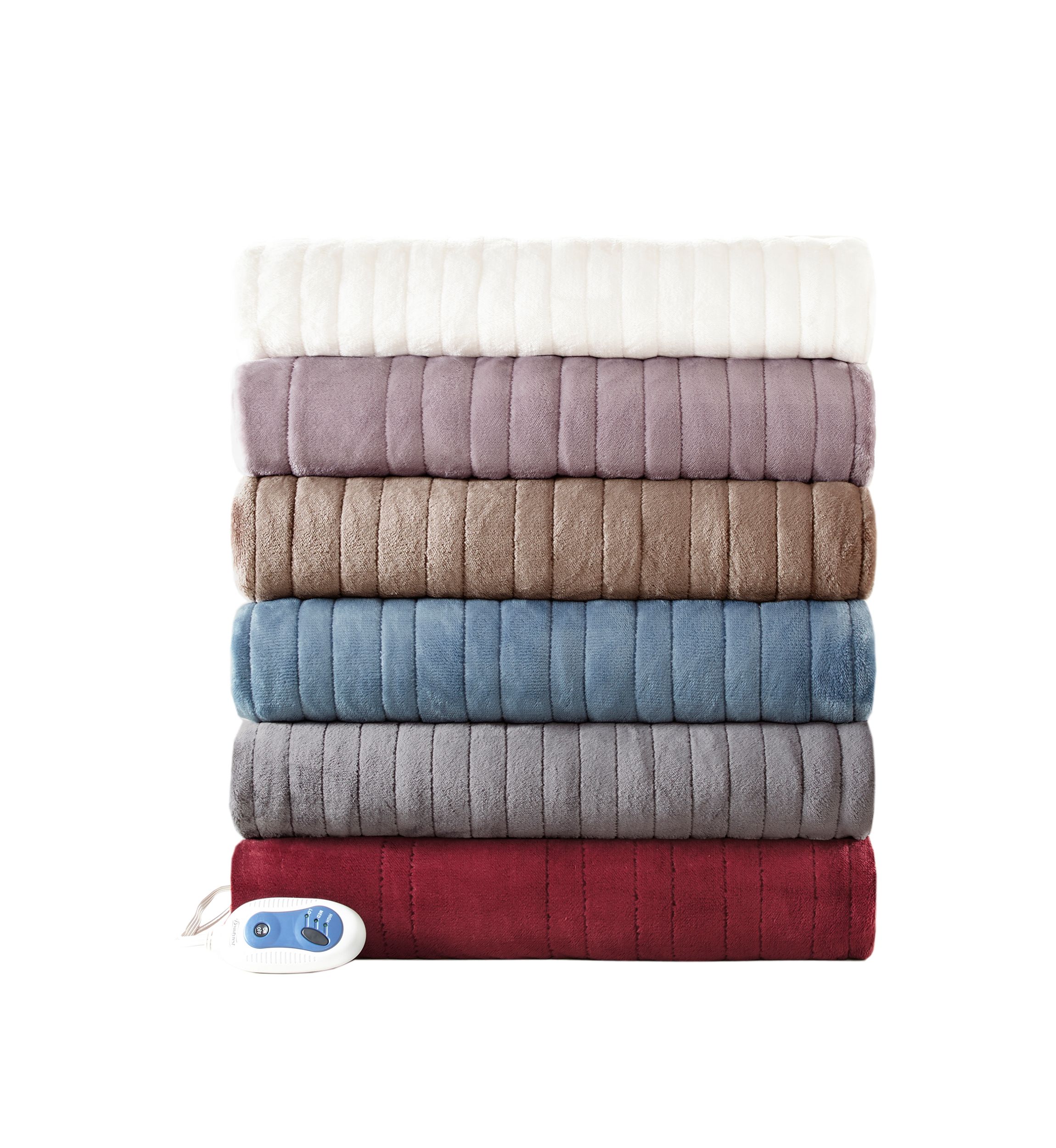 Heated Plush Throw Blanket