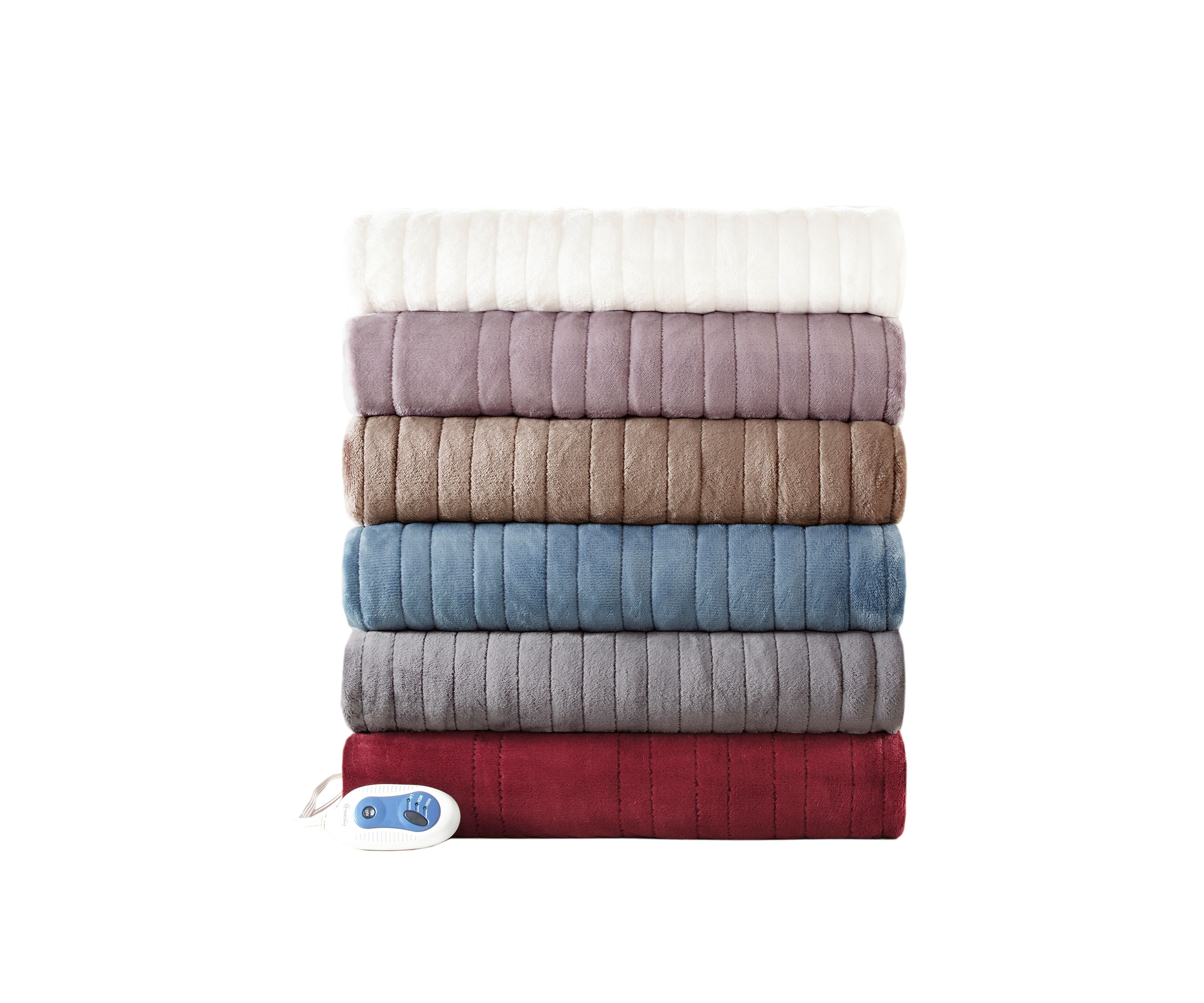 Heated Plush Throw Blanket