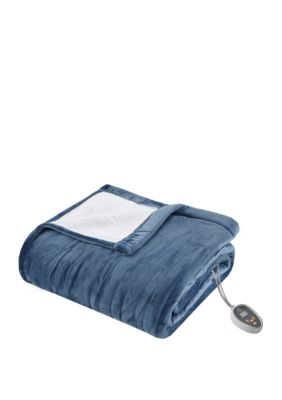 Ultra Soft Plush Reverses To Berber Heated Blanket with Bonus Automatic Timer