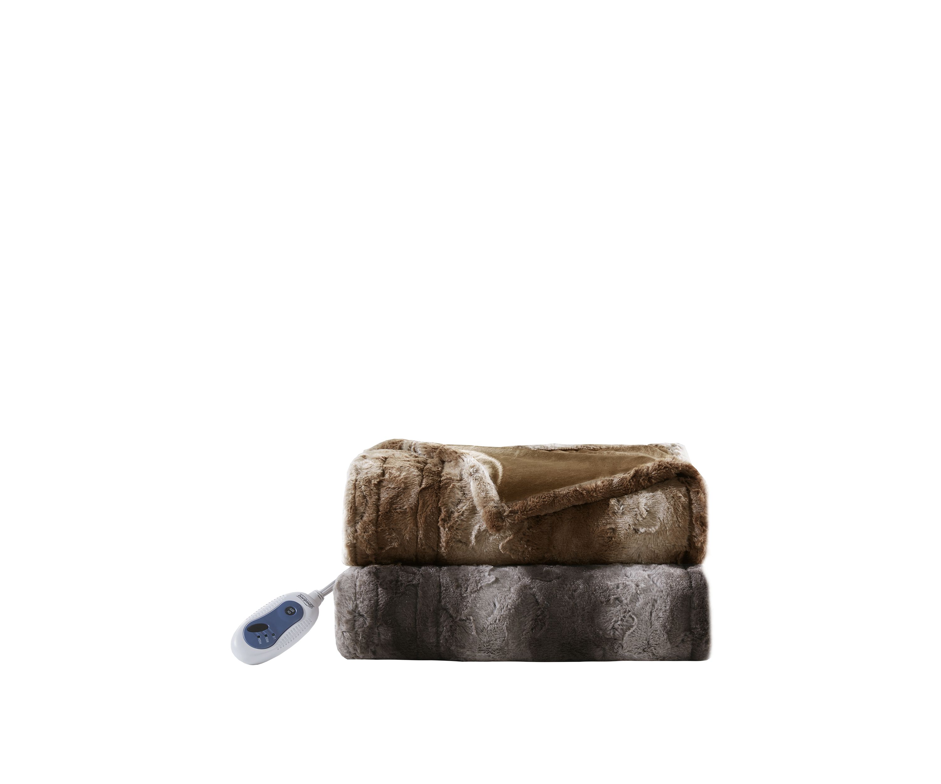 Zuri Oversized Faux Fur Heated Throw