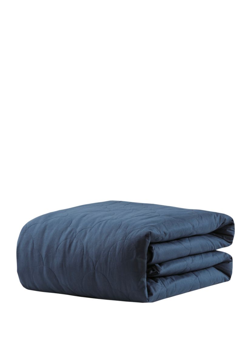 Deluxe Quilted Cotton 12 lb Weighted Blanket