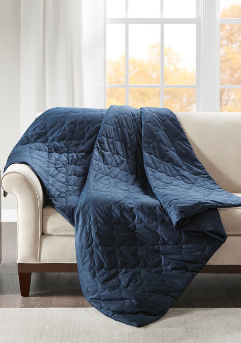 Deluxe Quilted Cotton 12 lb Weighted Blanket
