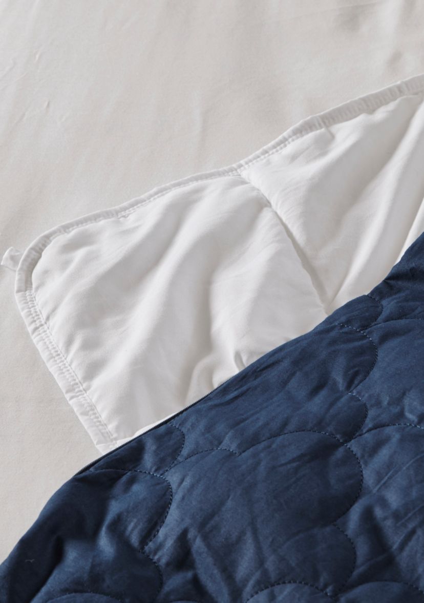 Deluxe Quilted Cotton 12 lb Weighted Blanket
