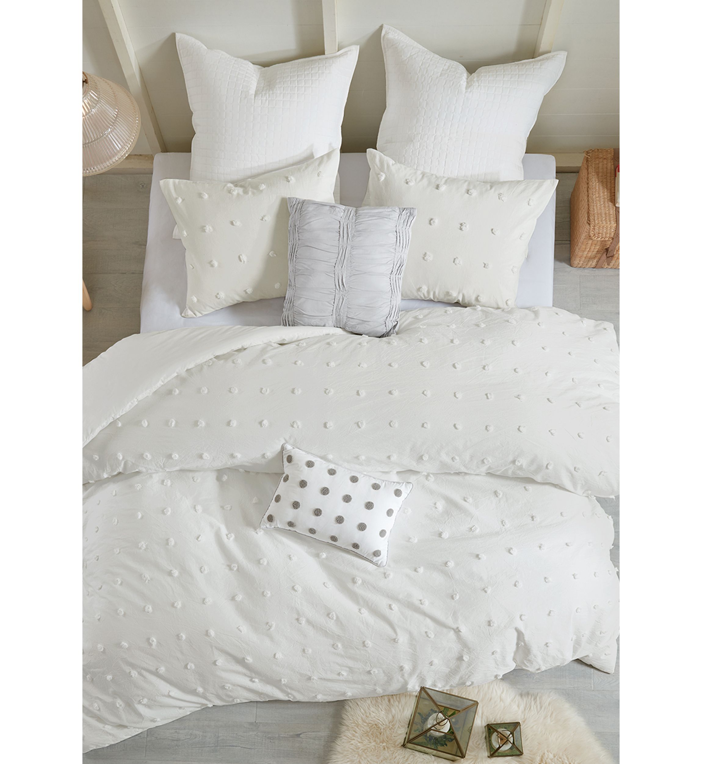 100% Cotton Brooklyn Ultra Soft Jacquard Duvet Cover Set