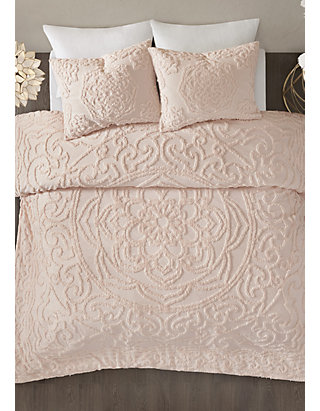 Madison Park Laetitia 3 Piece Tufted Cotton Chenille Medallion