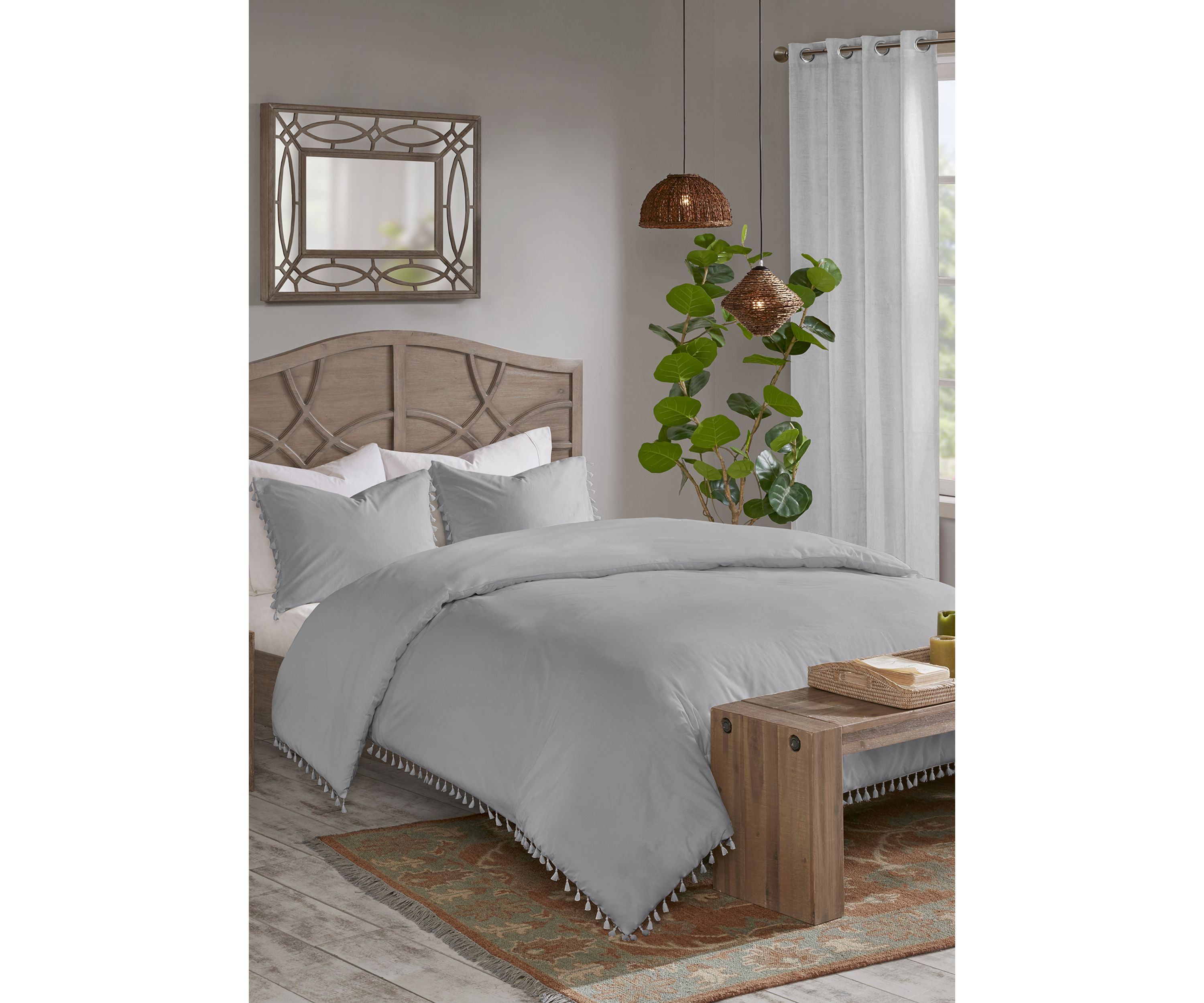 Lillian 3 Piece Cotton Duvet Cover Set