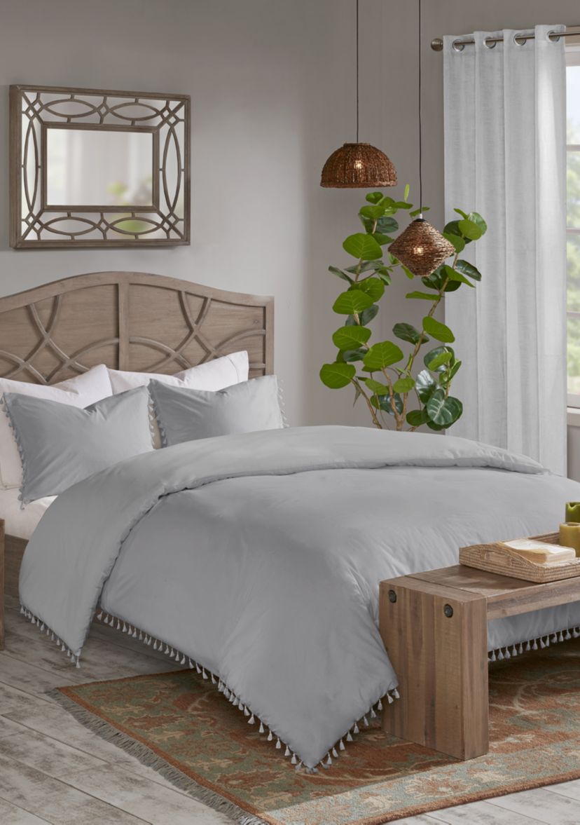 Lillian 3 Piece Cotton Duvet Cover Set