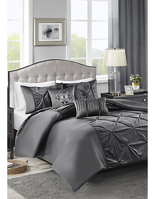 Madison Park Mia Faux Velvet 5 Piece Duvet Cover Set Belk
