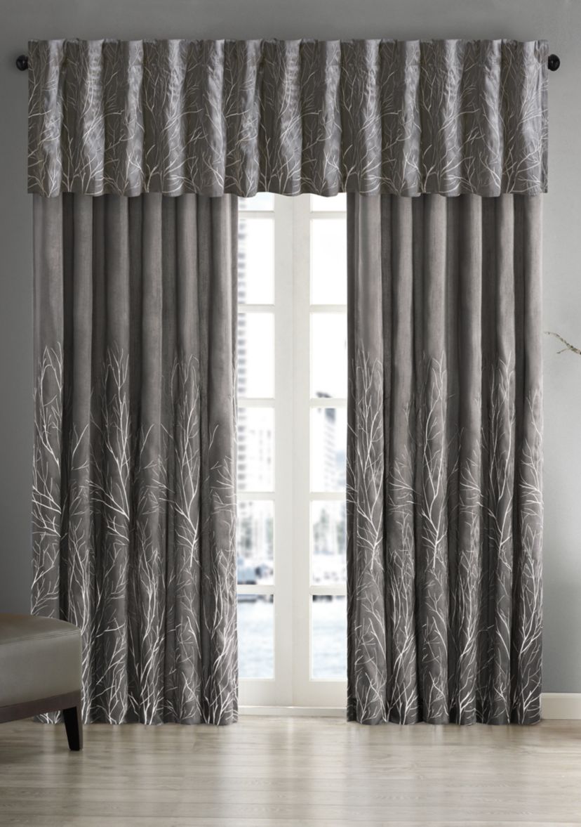 Andora Faux Silk Embroidered Window Valance