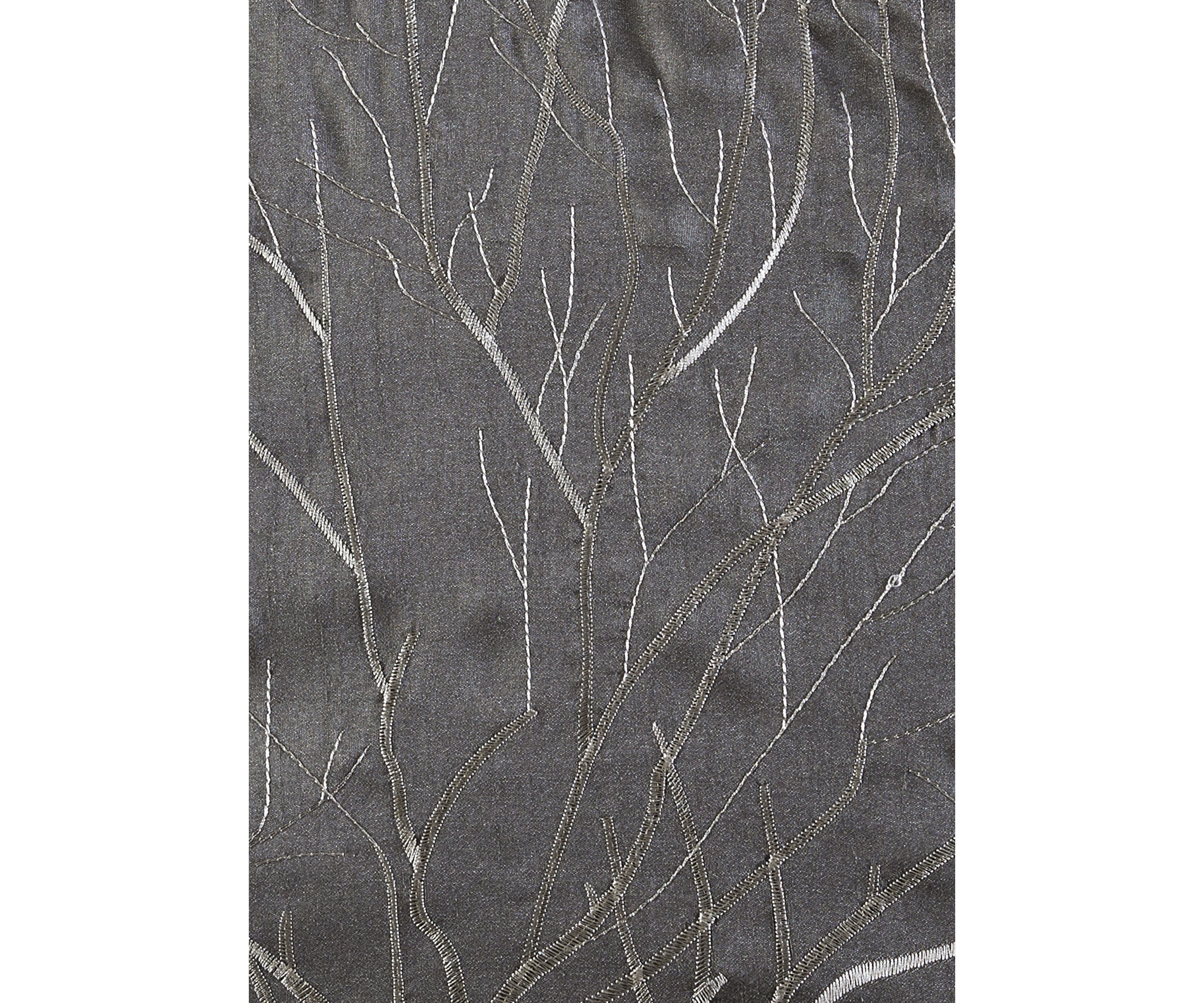 Andora Faux Silk Embroidered Window Valance