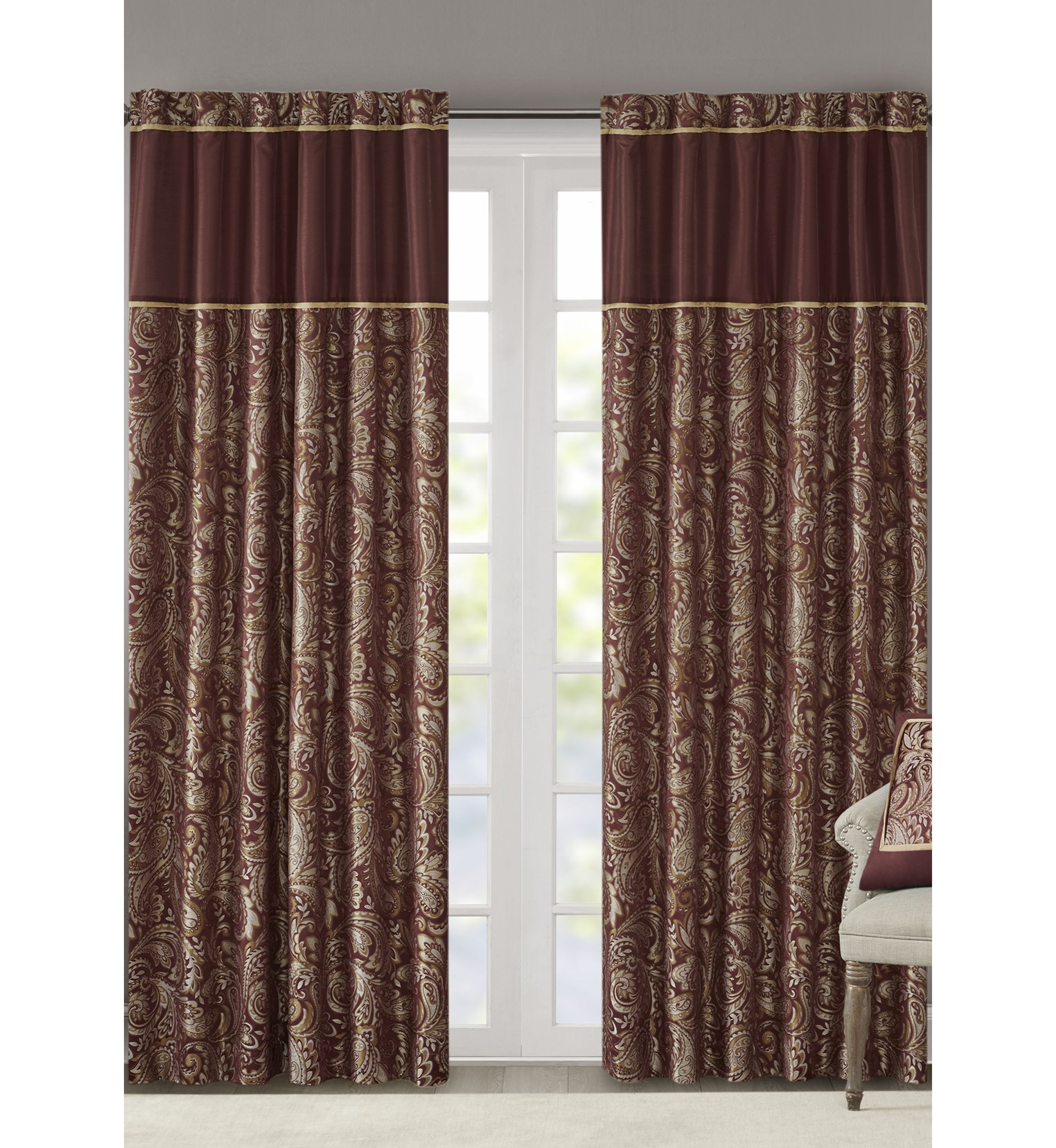 Aubrey Jacquard Panel Pair