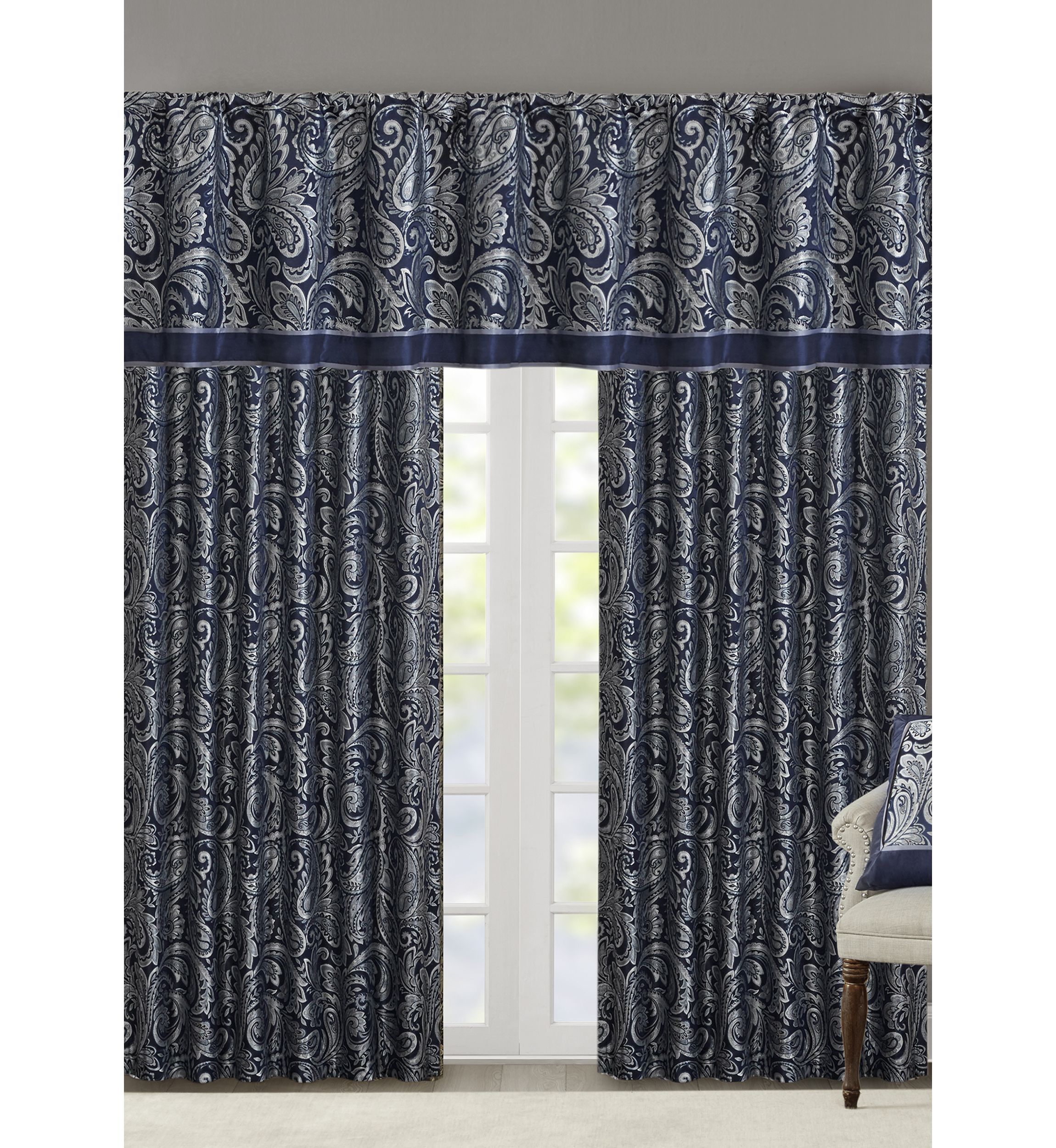 Aubrey Jacquard Window Valance