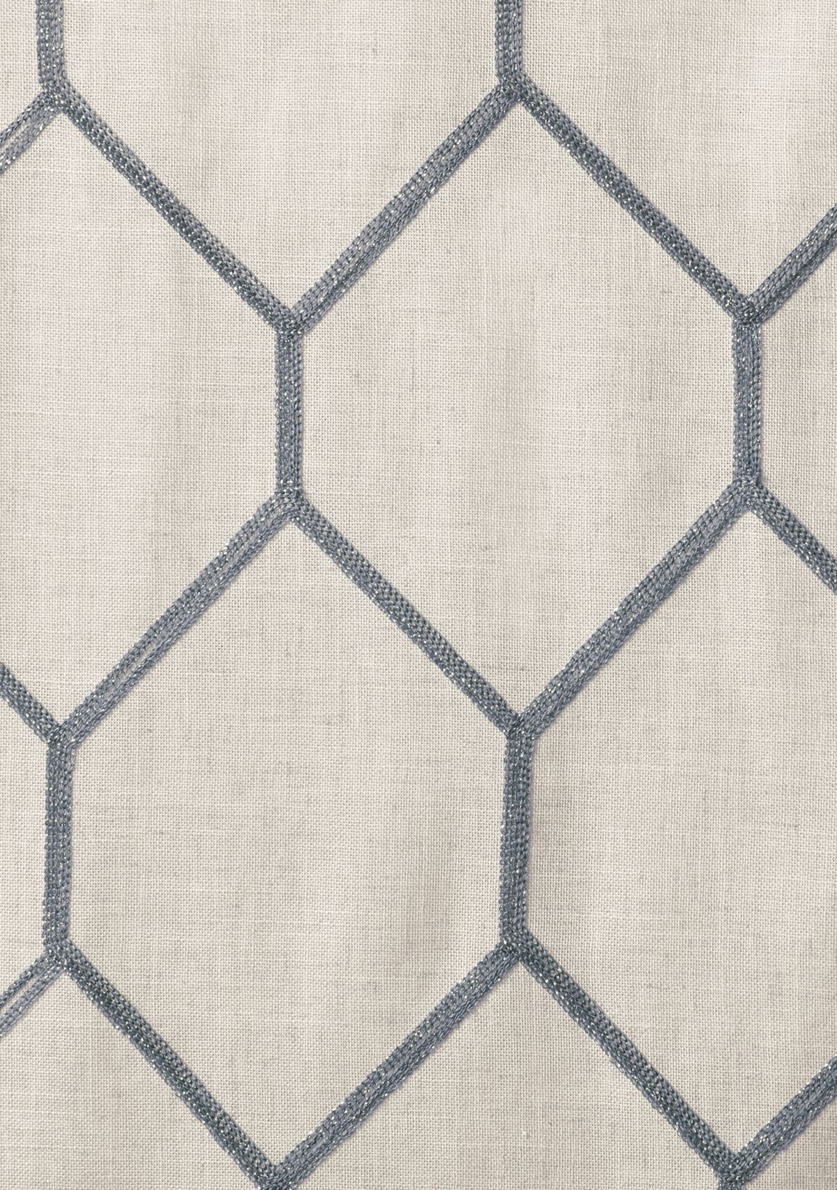 Brooklyn Metallic Geo Embroidered Window Panel