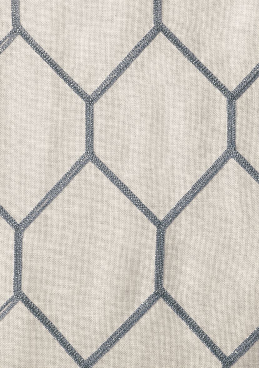 Brooklyn Metallic Geo Embroidered Window Panel