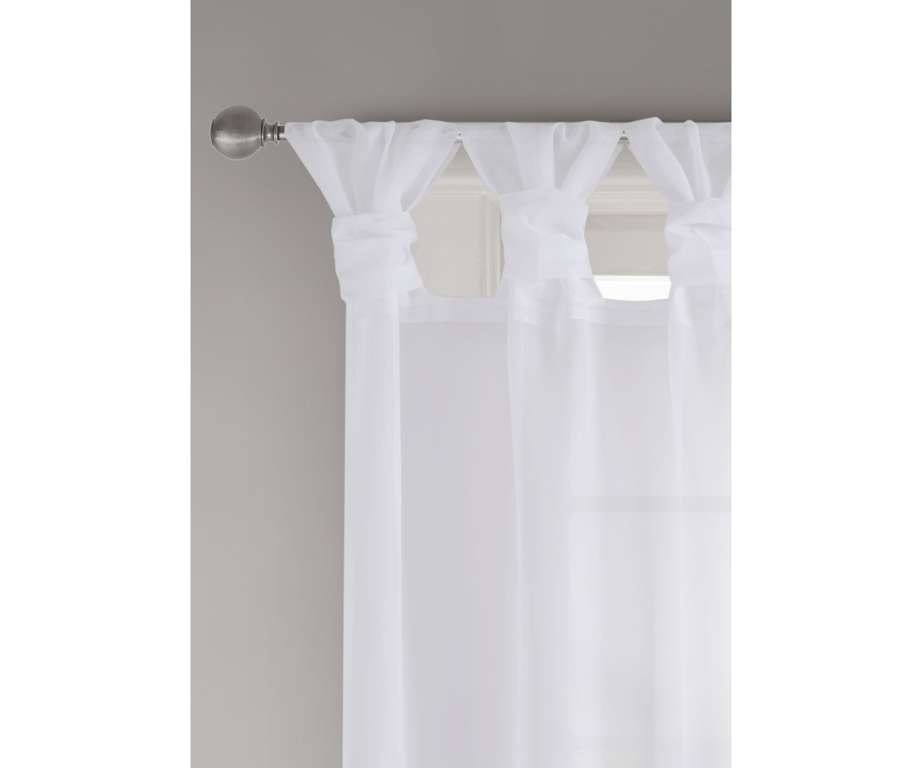Ceres Twist Tab Voile Sheer Window Pair