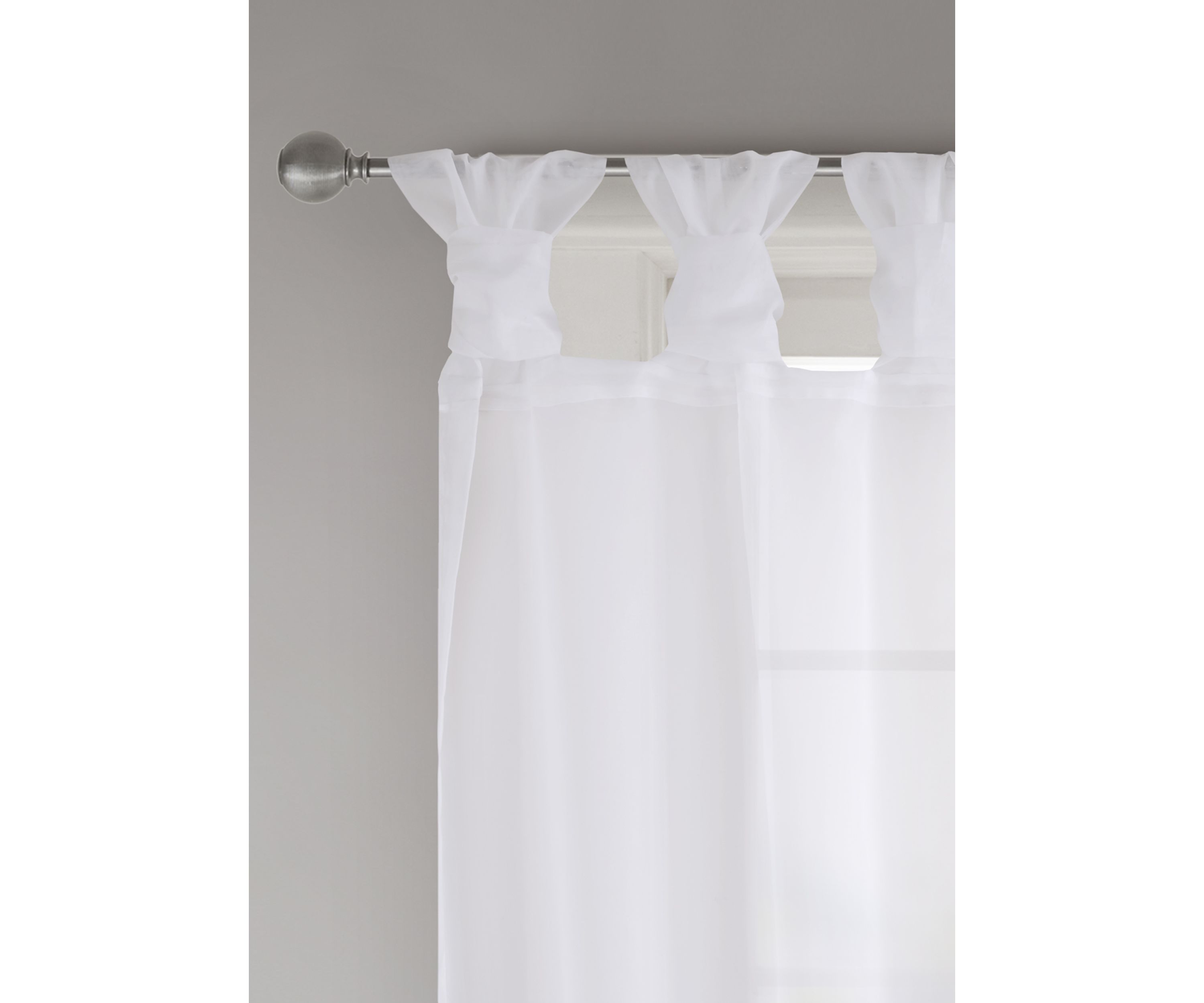 Ceres Twist Tab Voile Sheer Window Pair