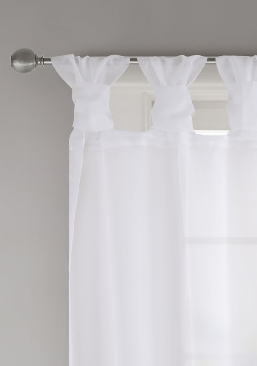 Ceres Twist Tab Voile Sheer Window Pair