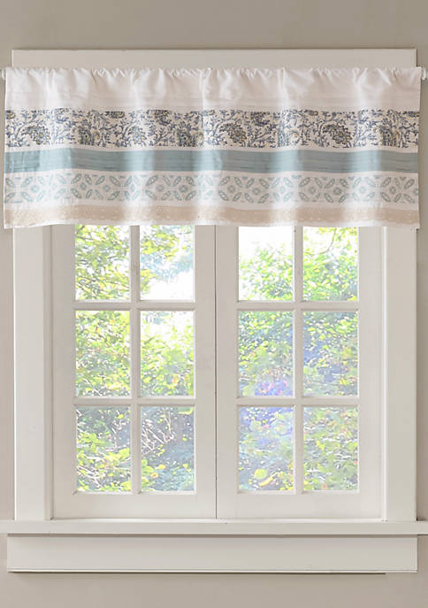 Dawn Printed and Pieced Rod Pocket Valance