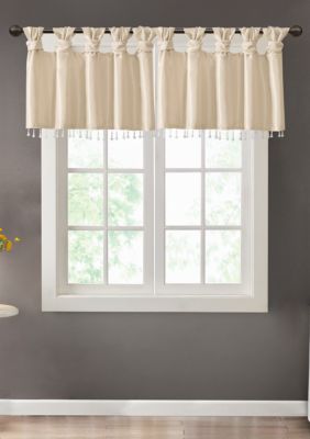 Home Beige Valances Bathroom Windows 16 Inch Bedroom Curtain