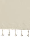 Emilia Lightweight Faux Silk Valance With Beads