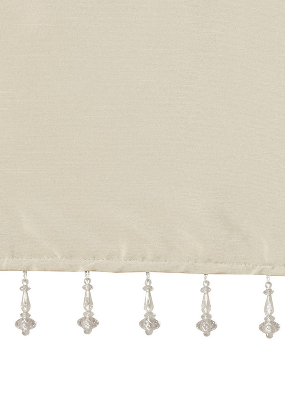 Emilia Lightweight Faux Silk Valance With Beads
