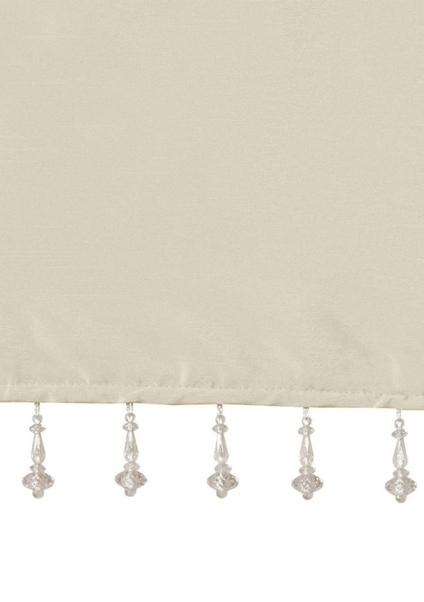 Emilia Lightweight Faux Silk Valance With Beads