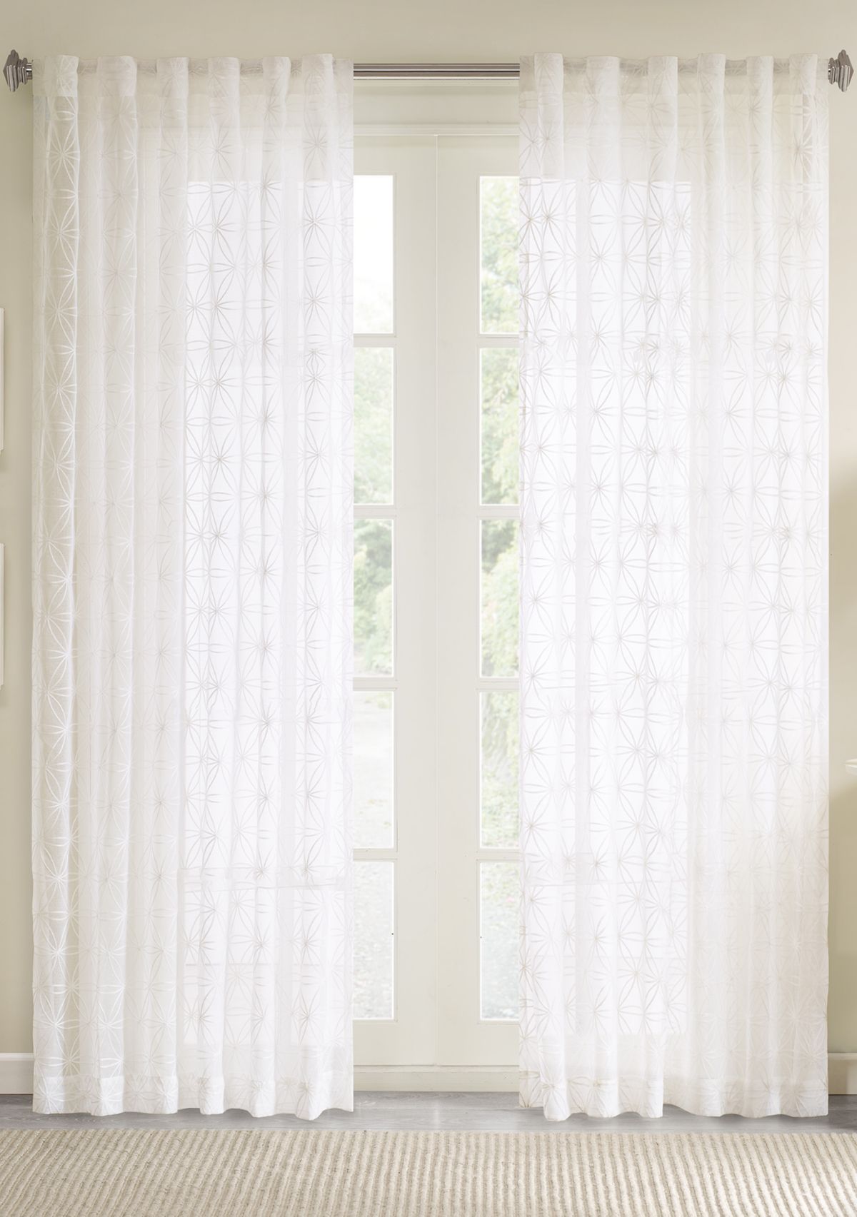 Gemma Sheer Embroidered Window Curtain