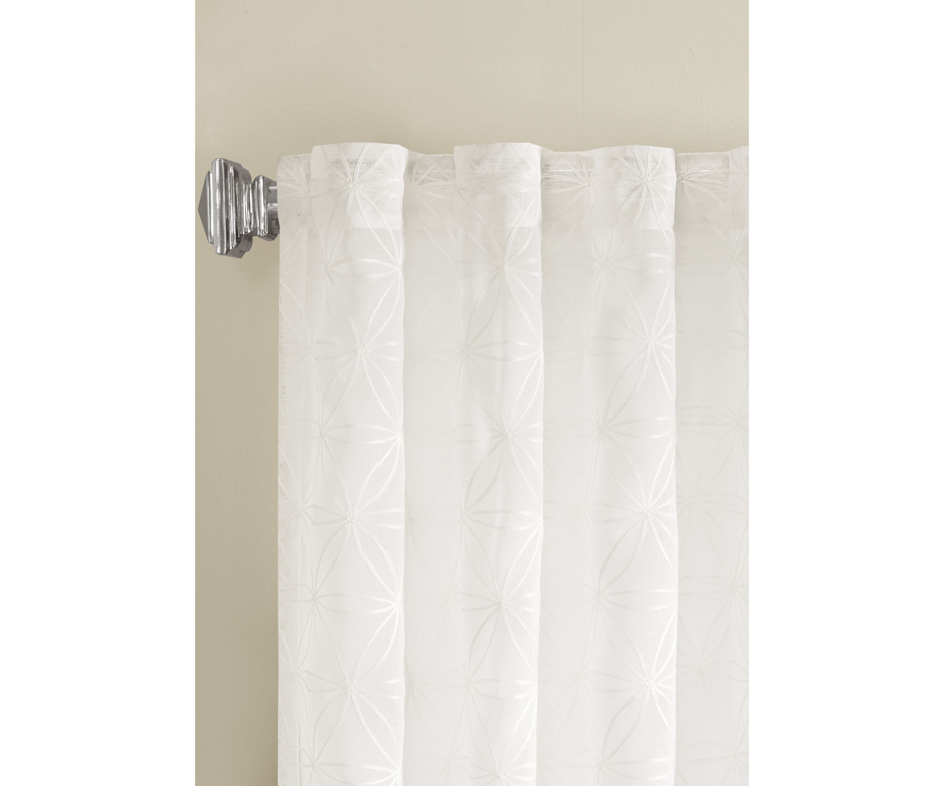 Gemma Sheer Embroidered Window Curtain