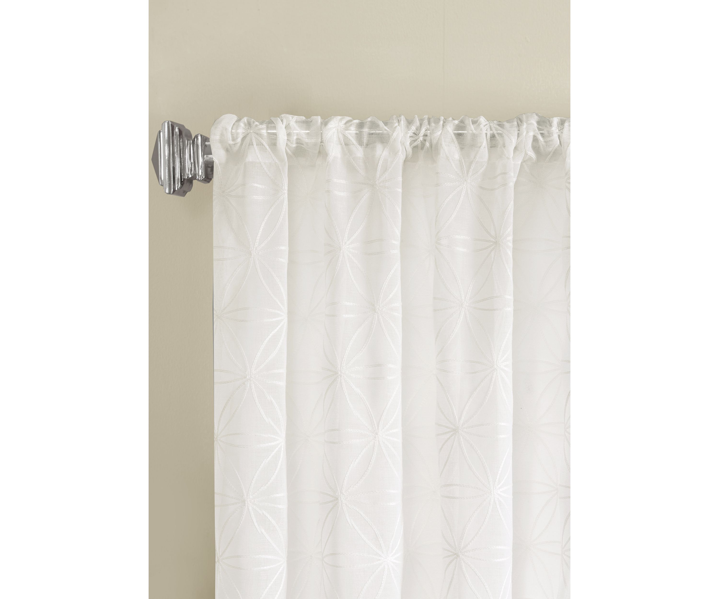Gemma Sheer Embroidered Window Curtain
