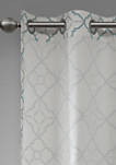 Hayes Cotton Duck Printed Grommet Window Curtain Set of 2