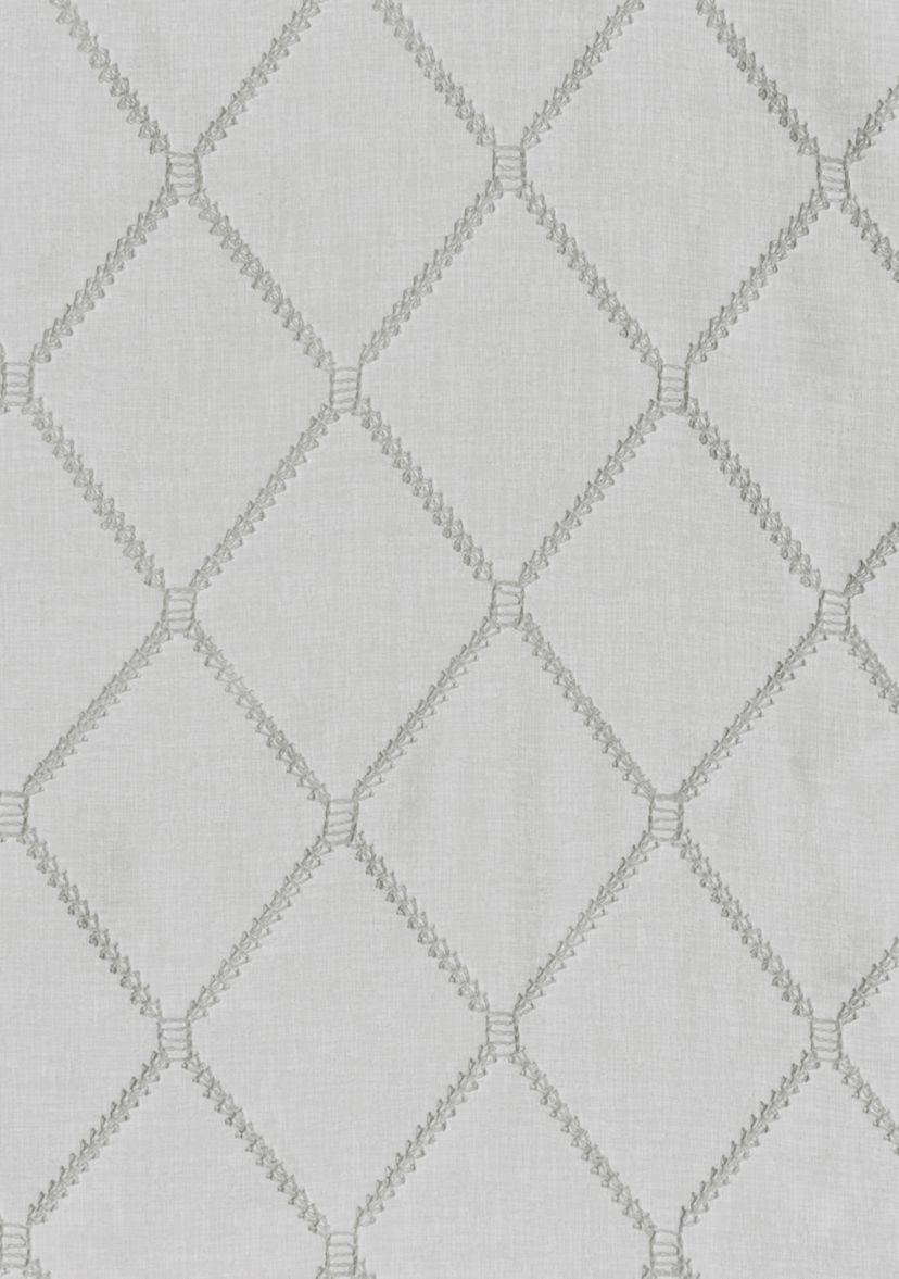 Irina Diamond Sheer Embroidered Waterfall Valance