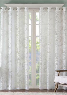 Leilani Palm Leaf Burnout Window Sheer