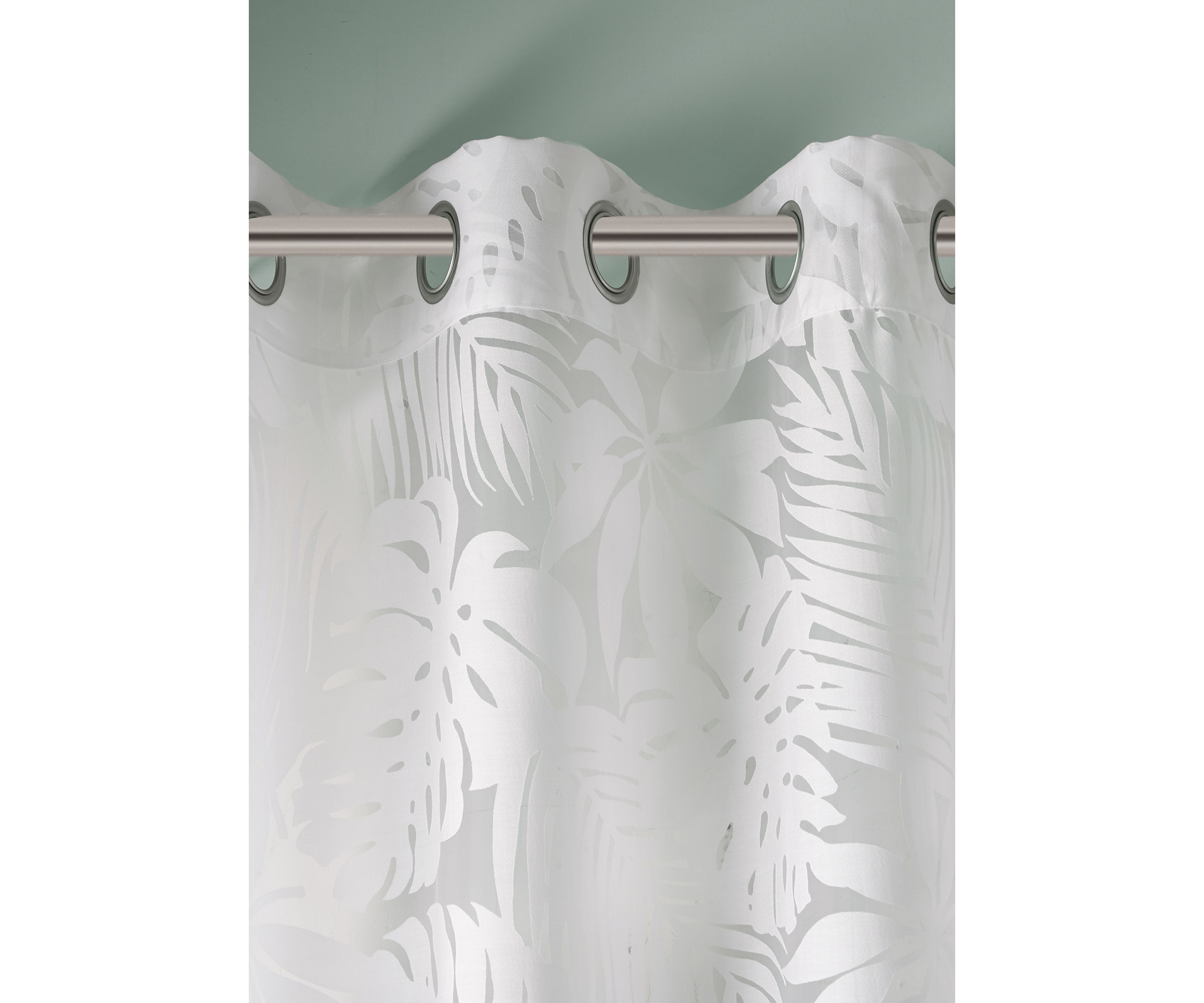 Leilani Palm Leaf Burnout Window Sheer