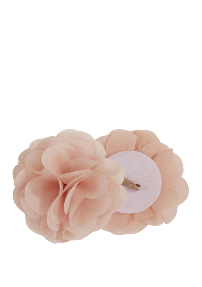 Rosette Floral Embellished Cuff Tab Top Solid Window Panel