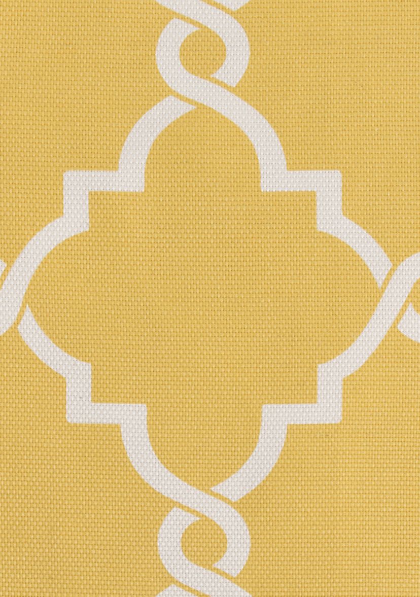Saratoga Fretwork Print Grommet Top Window Curtain Panel