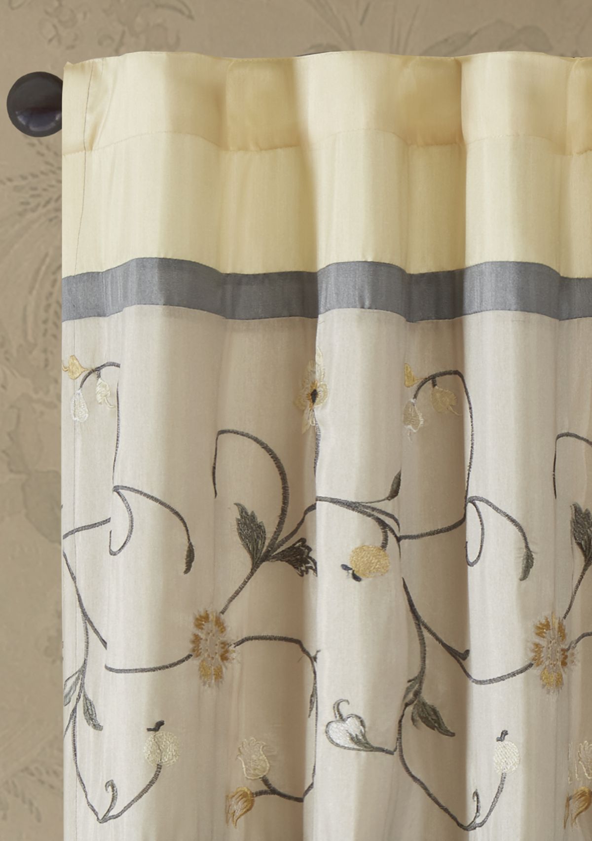 Serene Embroidered Window Panel