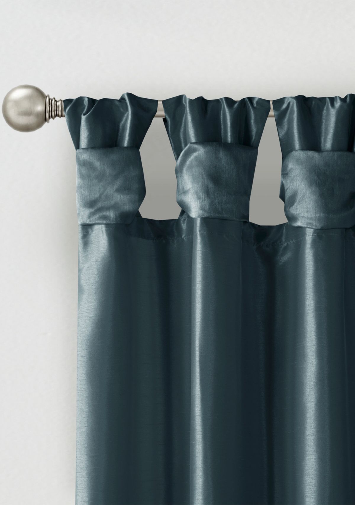 Emilia Solid Twist Tab Lined Window Curtain