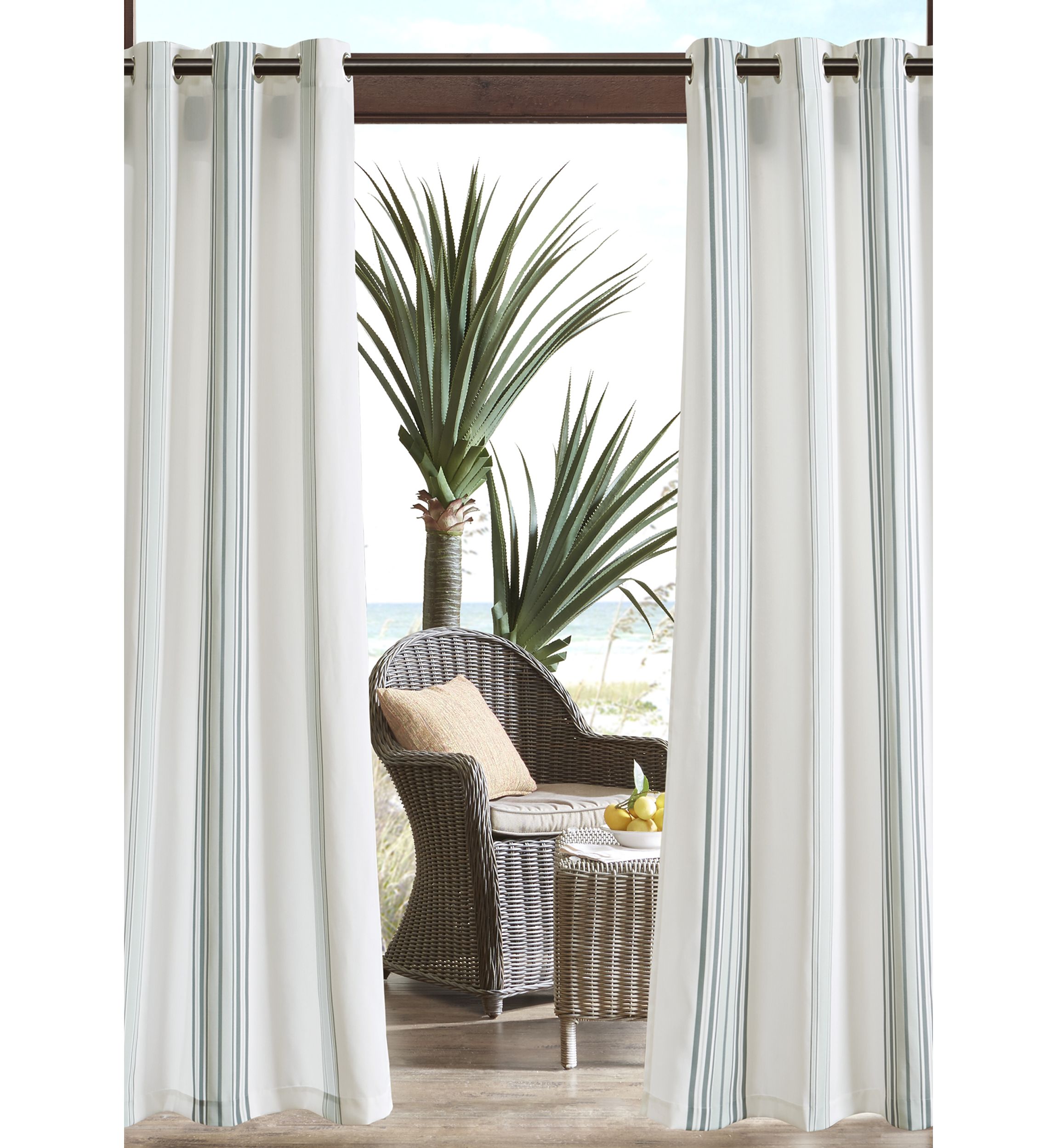 Newport Printed Stripe 3M Scotchgard Outdoor Panel