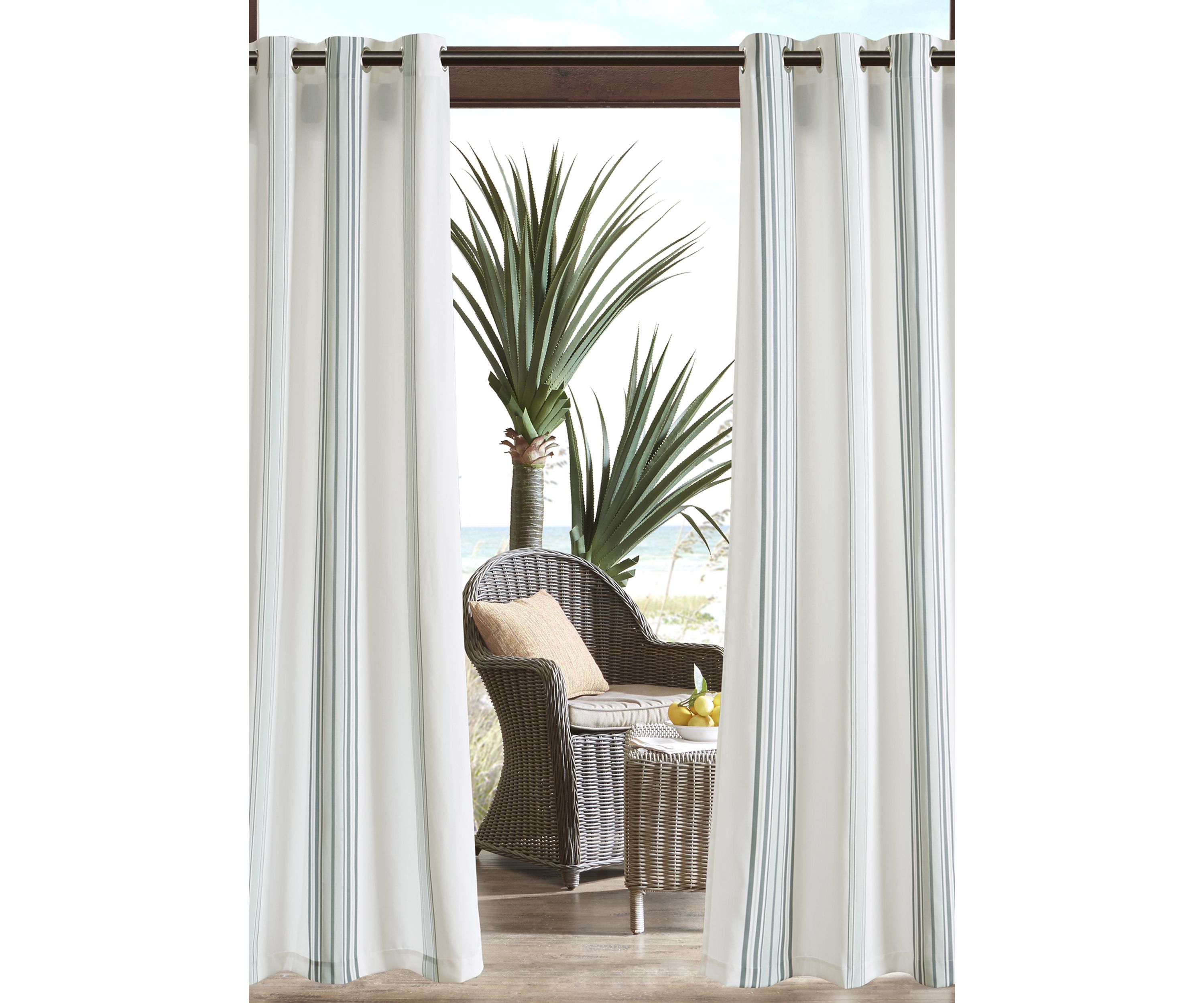 Newport Printed Stripe 3M Scotchgard Outdoor Panel