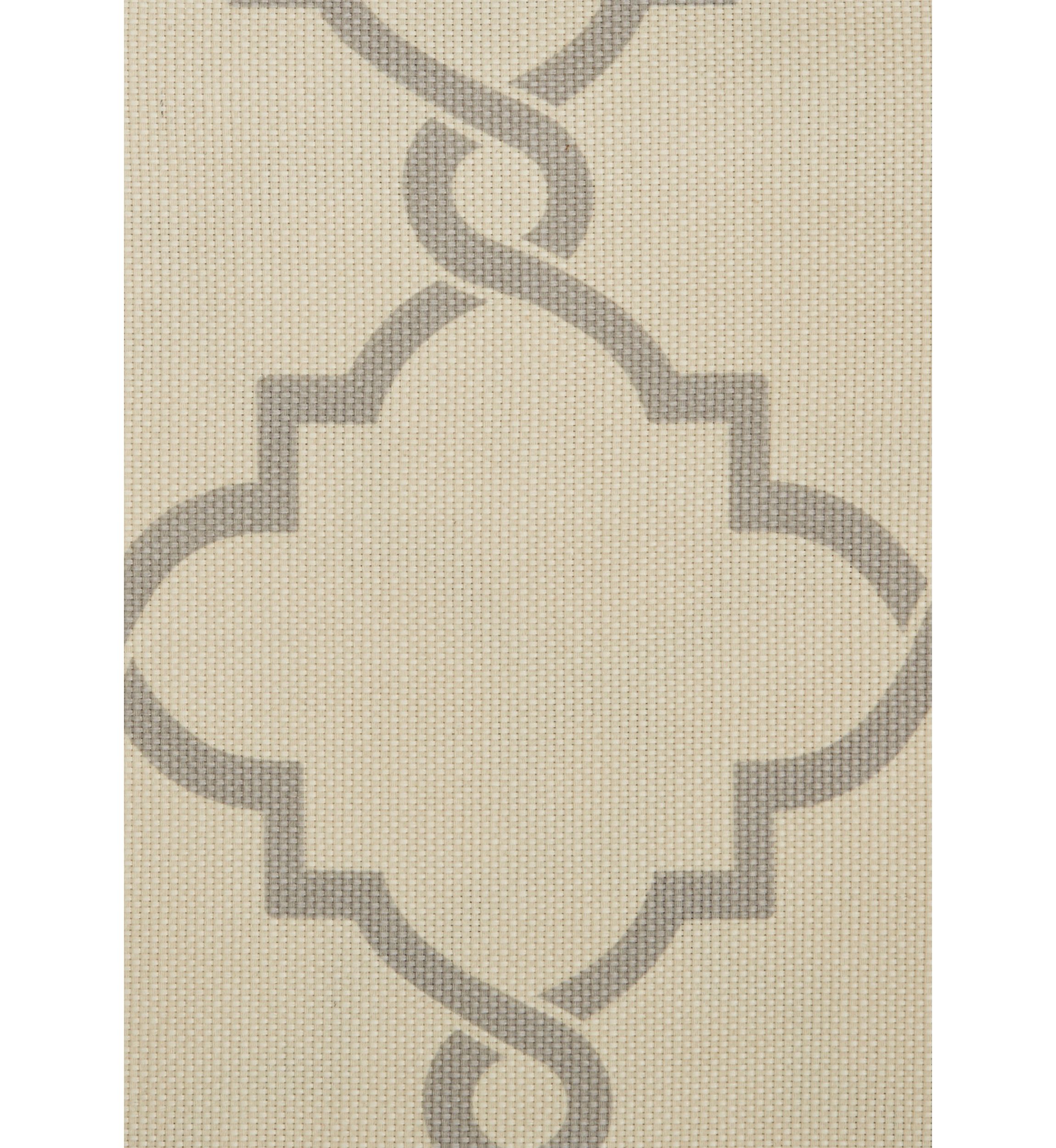 Saratoga Fretwork Print Grommet Top Window Valance