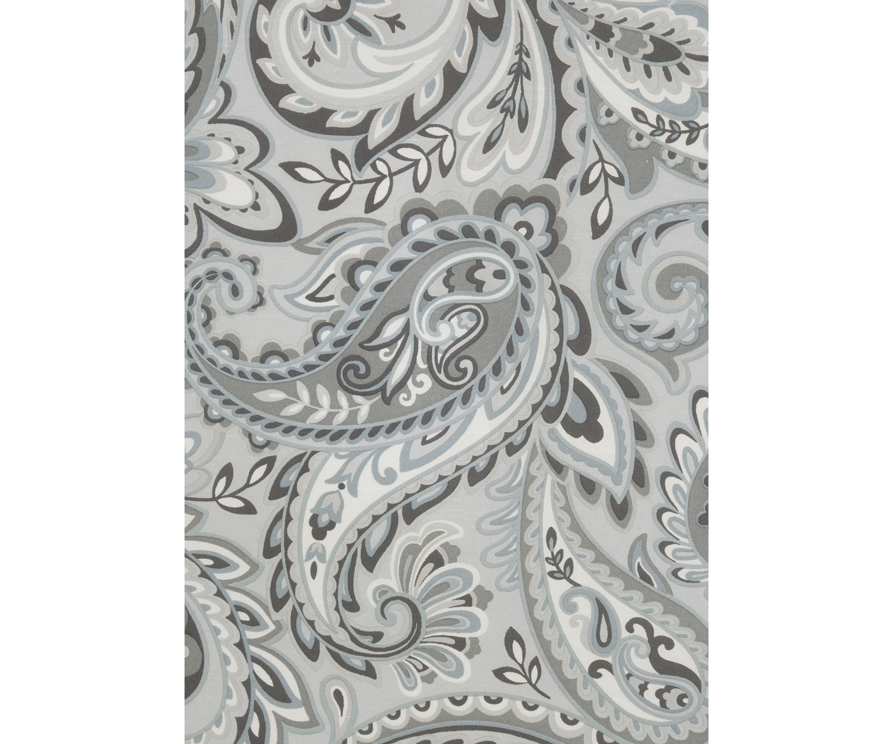 Yvette Twist Tab Paisley Printed Window Panel