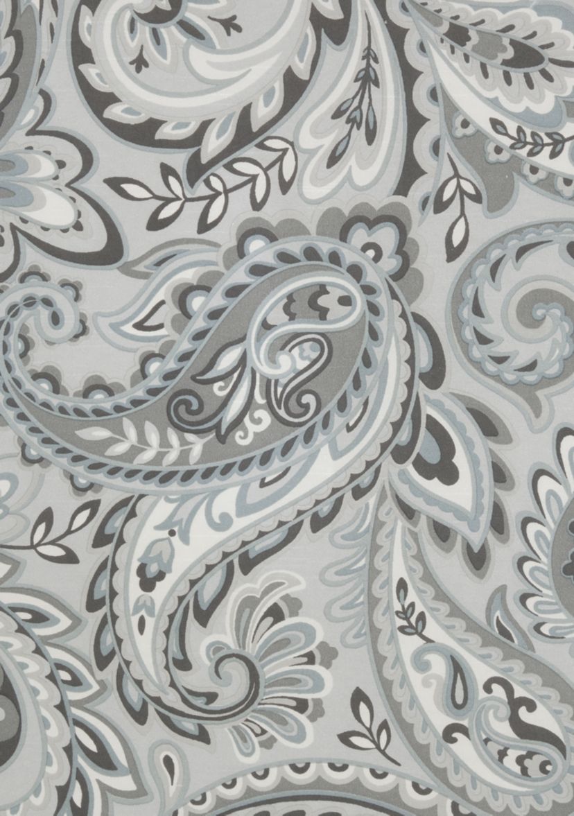 Yvette Twist Tab Paisley Printed Window Panel