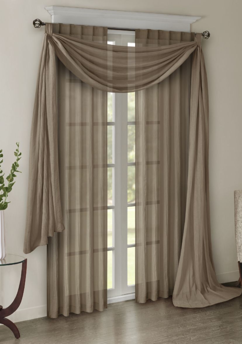 Harper Solid Crushed Scarf Sheer