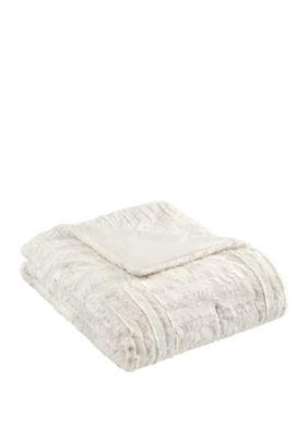 vera wang heather knit throw blanket collectio