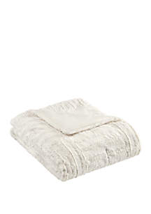vera wang heather knit throw blanket collectio