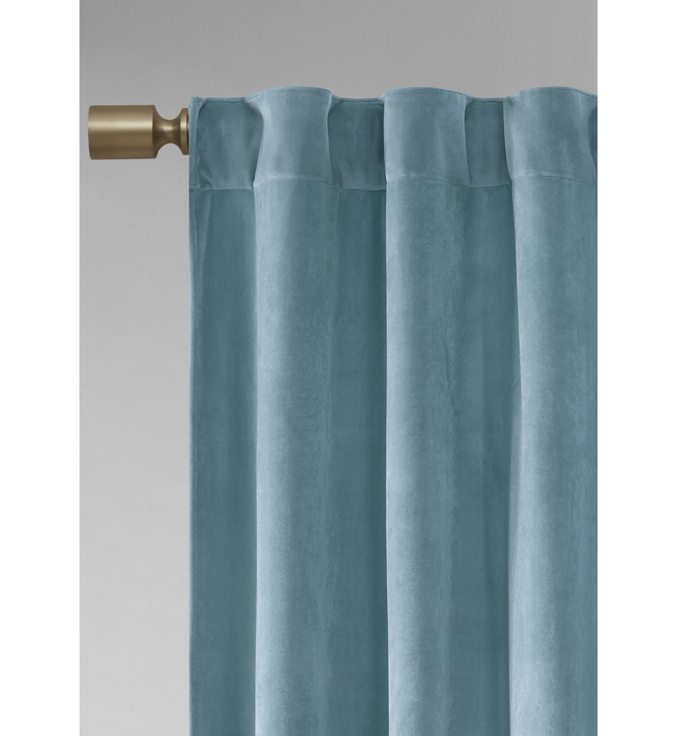 Colt Room Darkening Metallic Printed Poly Velvet Rod Pocket/Back Tab Window Panel Pair