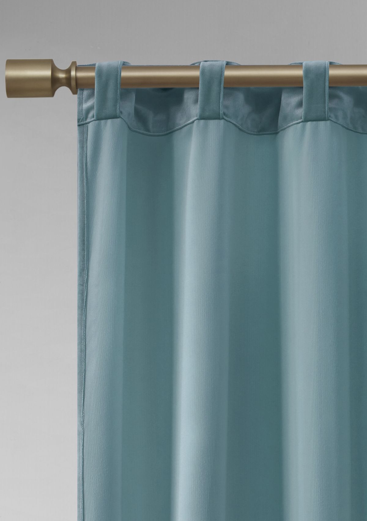 Colt Room Darkening Metallic Printed Poly Velvet Rod Pocket/Back Tab Window Panel Pair